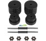 Body Maxx 70 Kg PVC Weight Plates, 5 and 3 ft Rod, 2 D. Rods Home Gym Equipment Dumbbell Set.